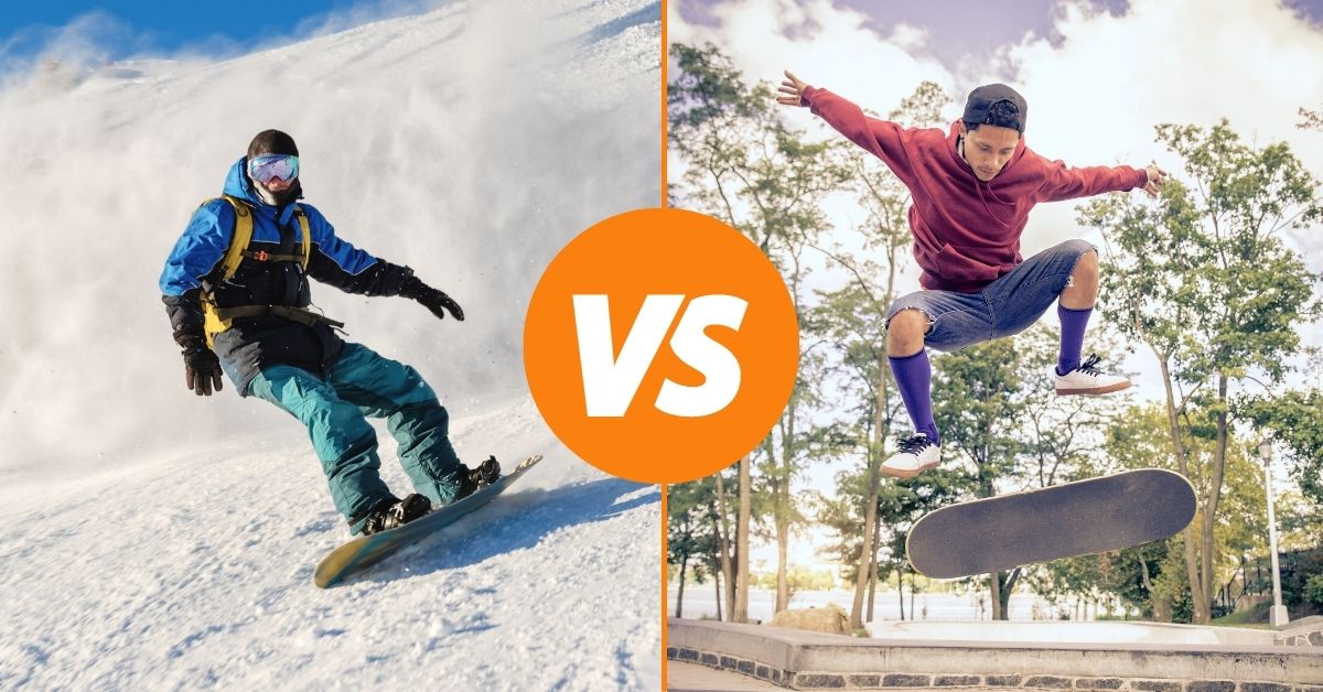 Skateboarding Vs Snowboarding – Do Your Skills Transfer Over?