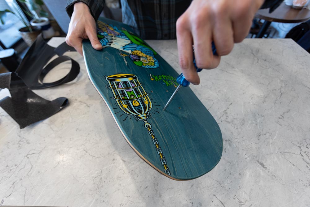 How To Grip Tape A Skateboard Deck PERFECTLY Slam City Skates 